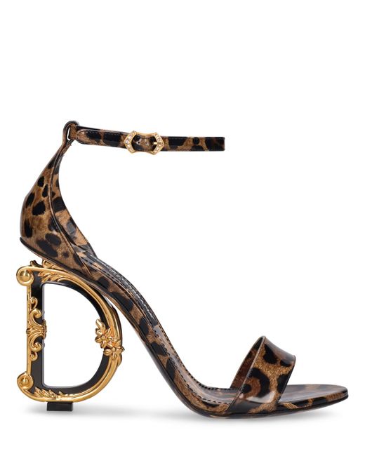 Dolce & Gabbana 105mm Keira Printed Leather Heels