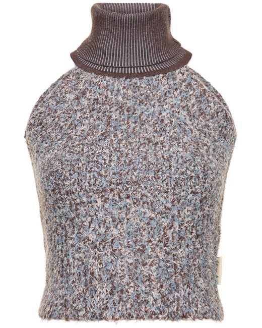 Andersson Bell Sleeveless Fluffy Knit Top