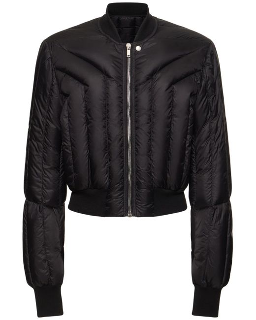 Rick Owens Liner Cropped Down Bomber Jacket