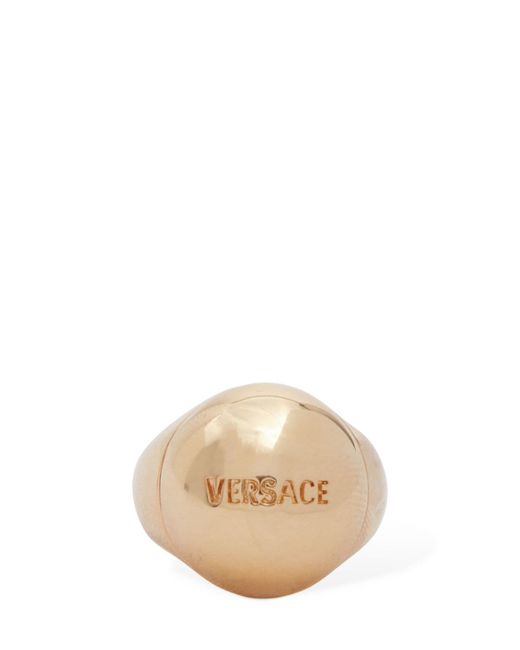 Versace Logo Lettering Bold Ring