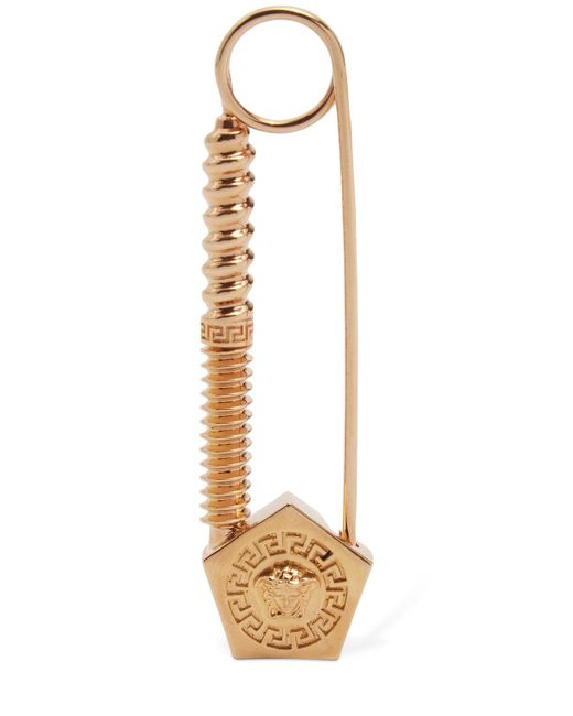 Versace Safety Pin Medusa Brooch