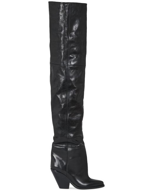 Isabel Marant 95mm Lalex Leather Over-the-knee Boots