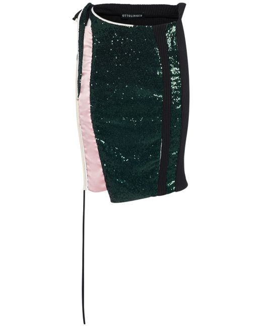 Ottolinger Deconstructed Sequined Skirt