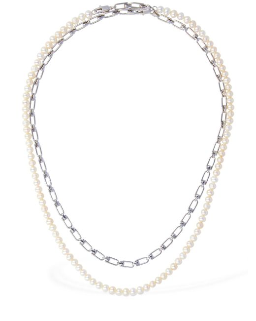 Eéra Chain Pearl Double Reine Necklace