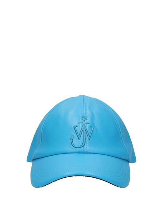 J.W.Anderson Logo Embroidery Leather Baseball Cap