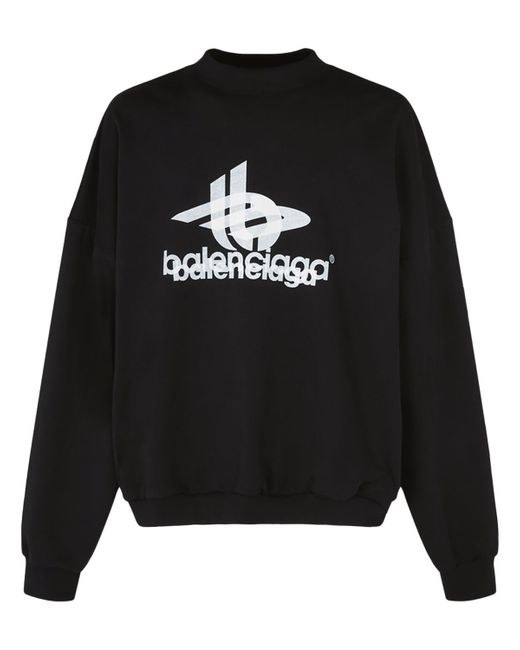 Balenciaga Layered Sports Cotton Sweatshirt