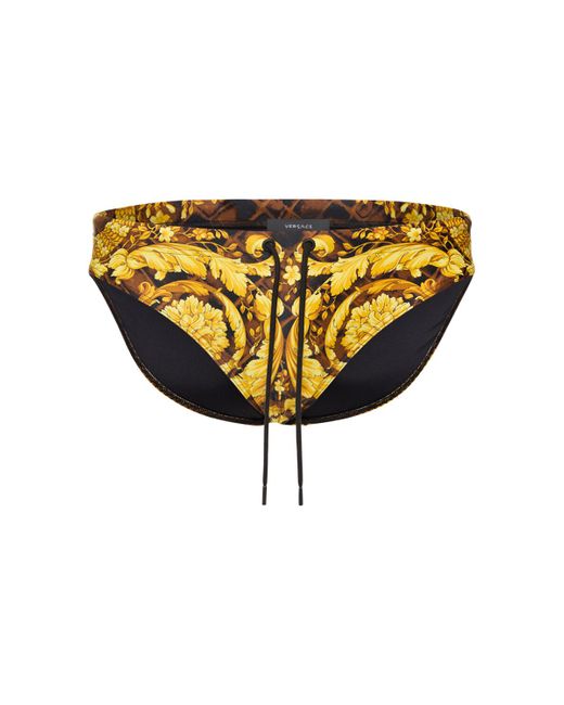 Versace Cocco Barocco Printed Tech Swimsuit
