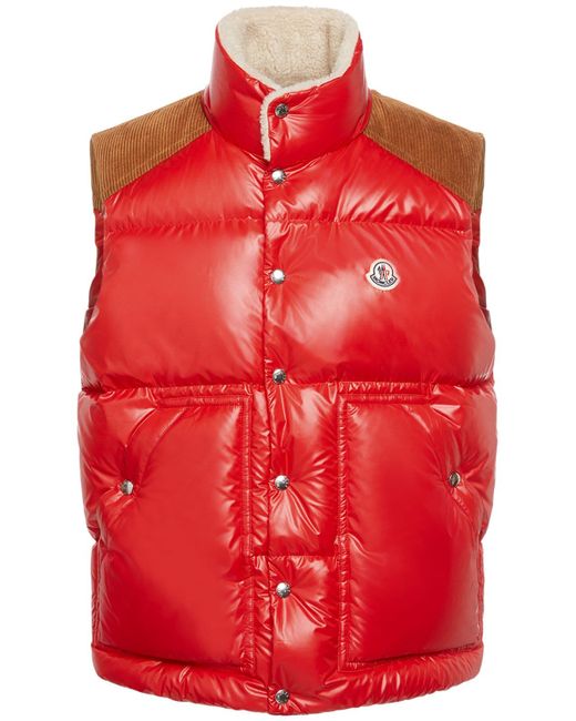 Moncler Ardeche Recycled Shiny Tech Down Vest