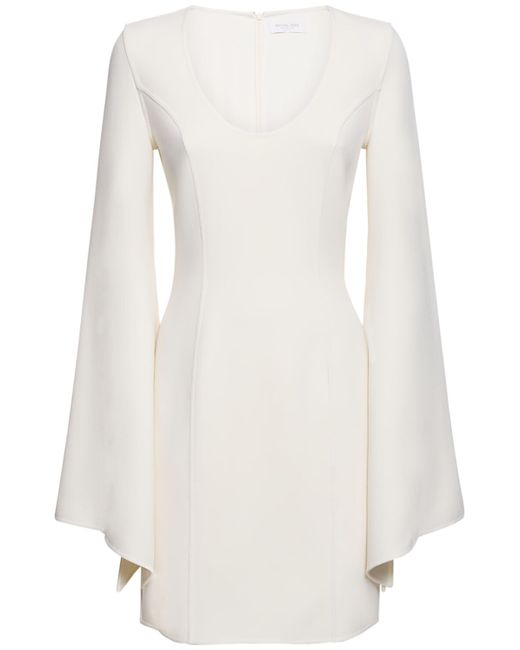 Michael Kors Collection Wool Crepe Bell Sleeved Dress