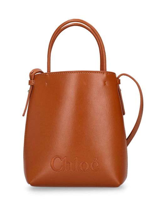 Chloé Sense Leather Top Handle Bag