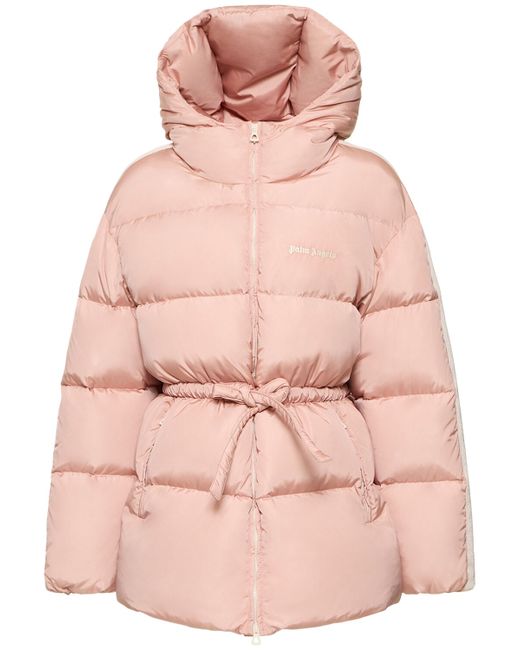 Palm Angels Belted Nylon Down Jacket