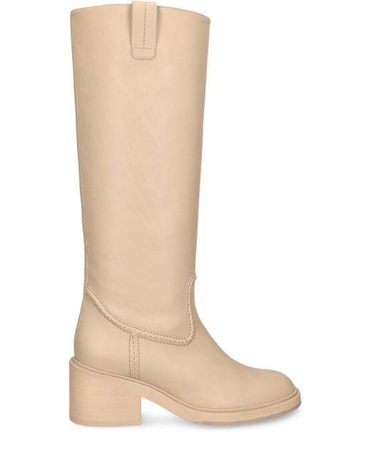 Chloé 60mm Mallo Leather Tall Boots