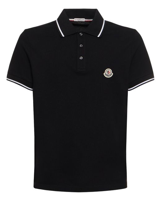 Moncler Logo Cotton Polo Shirt