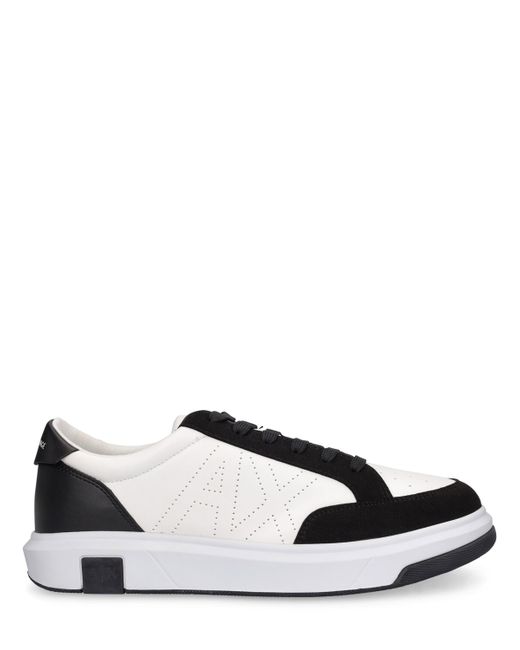 Armani Exchange Leather Low Top Sneakers