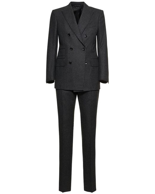 Tom Ford Atticus Pinstriped Wool Flannel Suit