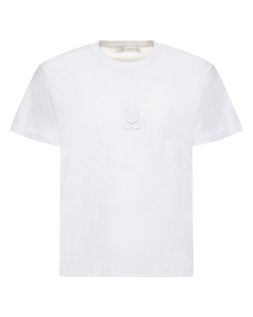 Ludovic De Saint Sernin Crystal Logo Cotton T-shirt