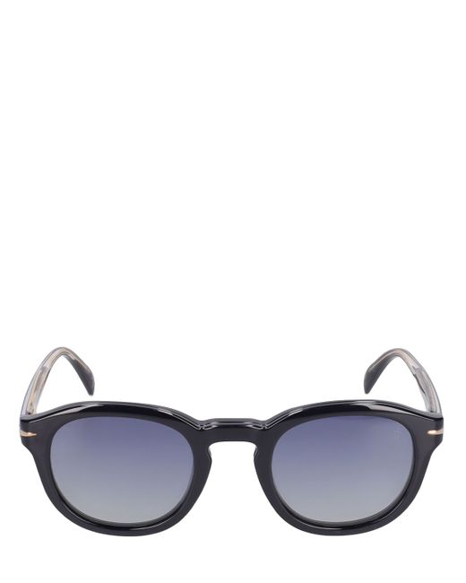 David Beckham Eyewear Db Round Acetate Clip-on Sunglasses