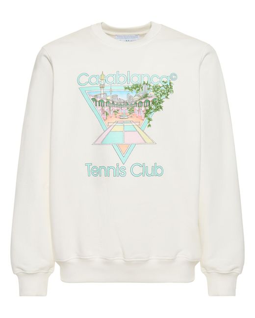 Casablanca Tennis Club Organic Cotton Sweatshirt