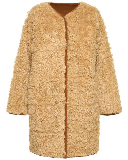 Stand Studio Paola Faux Shearling Coat