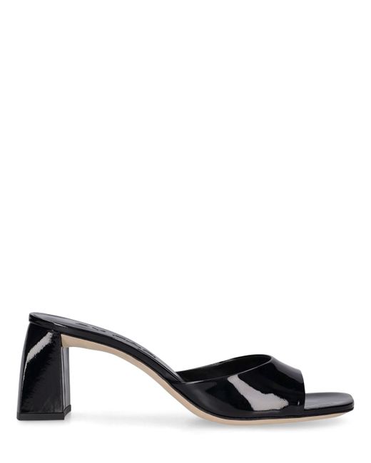by FAR 70mm Romy Patent Leather Mules