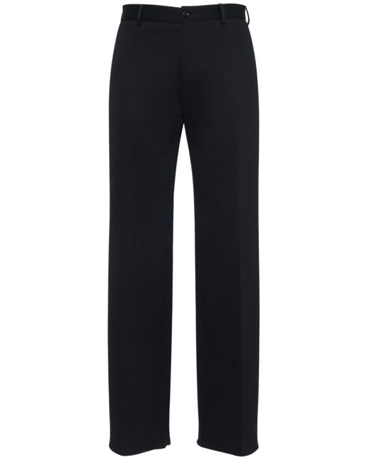 Dolce & Gabbana Tech Cotton Jersey Wide Pants