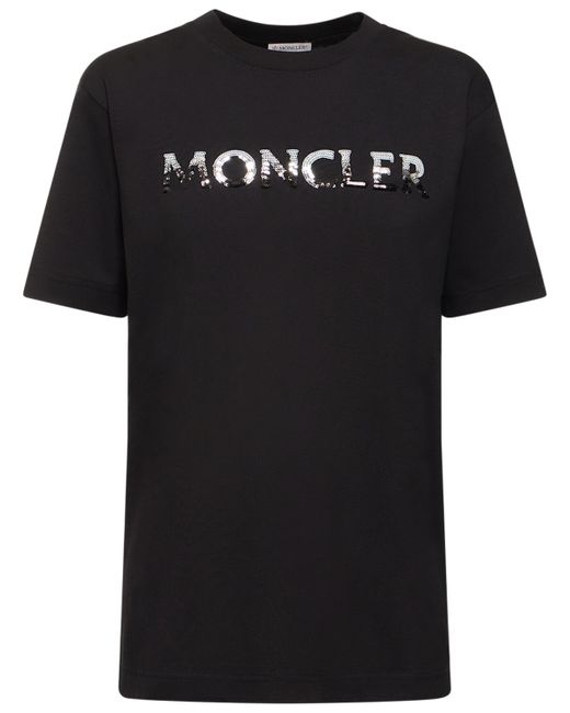 Moncler Logo Cotton Jersey T-shirt