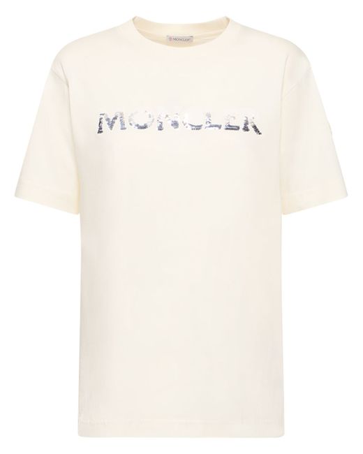 Moncler Logo Cotton Jersey T-shirt