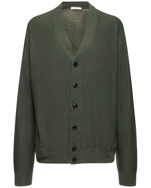 Lemaire Relaxed Twisted Wool Blend Cardigan