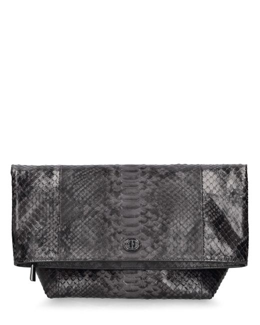 Michael Kors Collection Candice Printed Leather Soft Clutch