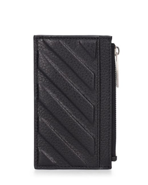 Off-White 3d Diagonal Leather Card Case