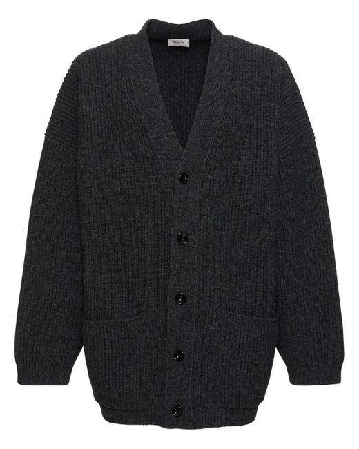 Lemaire Felted Wool Knit Cardigan