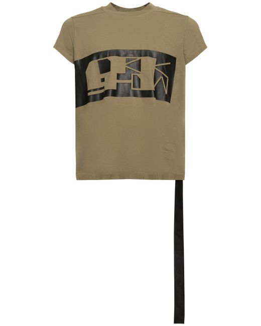 Rick Owens DRKSHDW Logo Printed Cotton Jersey T-shirt