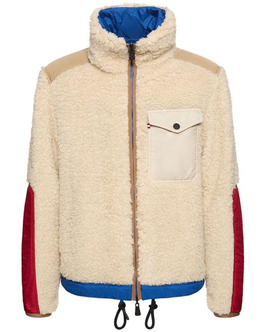 Moncler Grenoble Plattiers Wool Blend Teddy Jacket