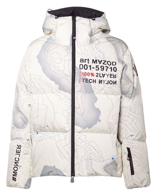 Moncler Grenoble Mazod Printed Nylon Down Jacket