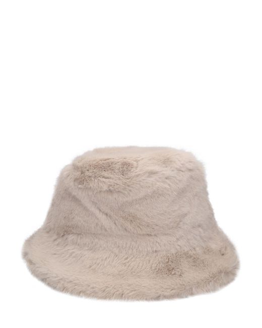 Stand Studio Wera Faux Soft Teddy Fur Bucket Hat