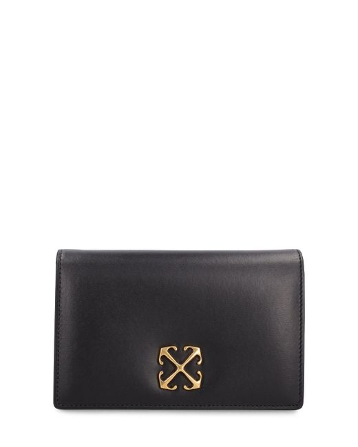 Off-White Jitney Leather Wallet W Chain