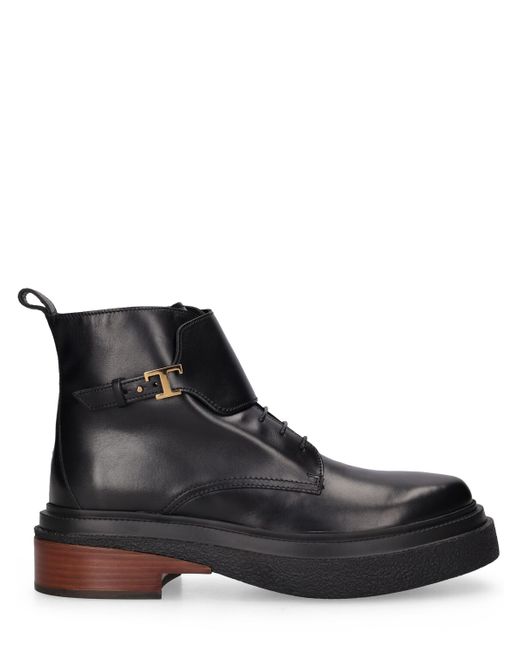 Tod's 40mm Leather Ankle Boots