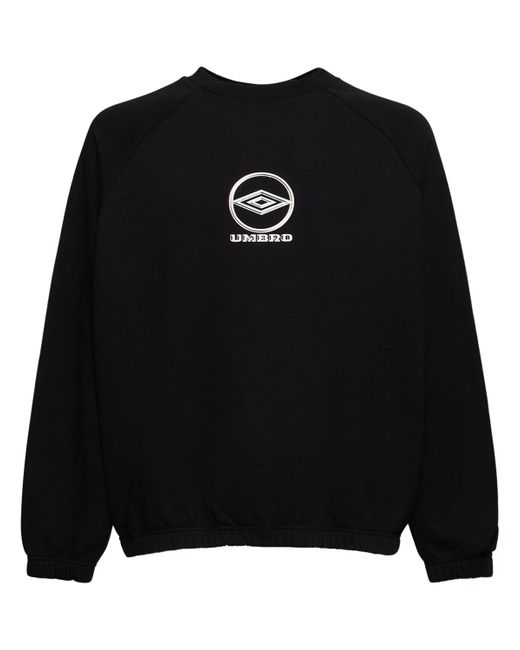 Umbro Logo Cotton Crew Sweatshirt