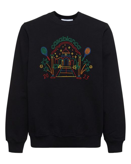 Casablanca Crayon Temple Cotton Sweatshirt