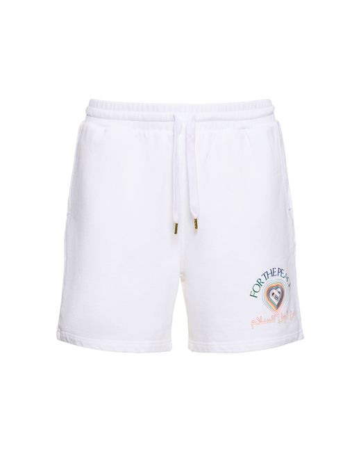 Casablanca For The Peace Cotton Sweat Shorts