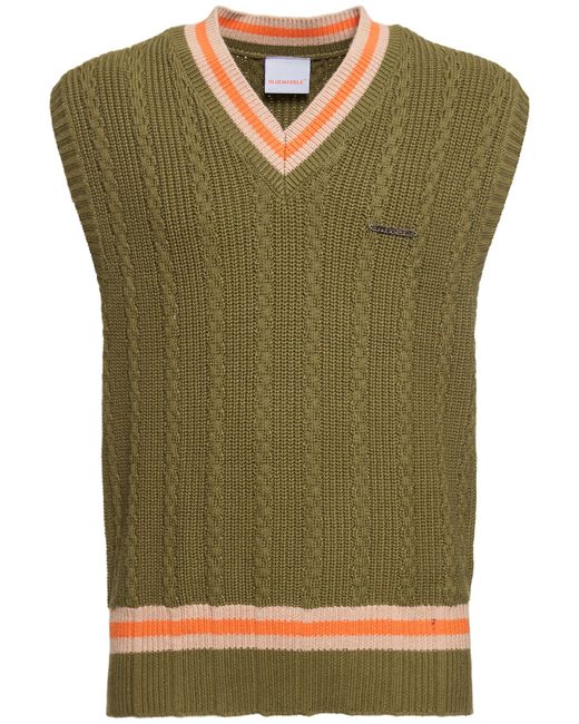 Bluemarble College Knitted Sleeveless Sweater