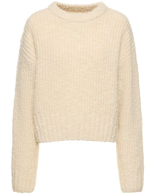 AMI Alexandre Mattiussi Brushed Textured Wool Sweater
