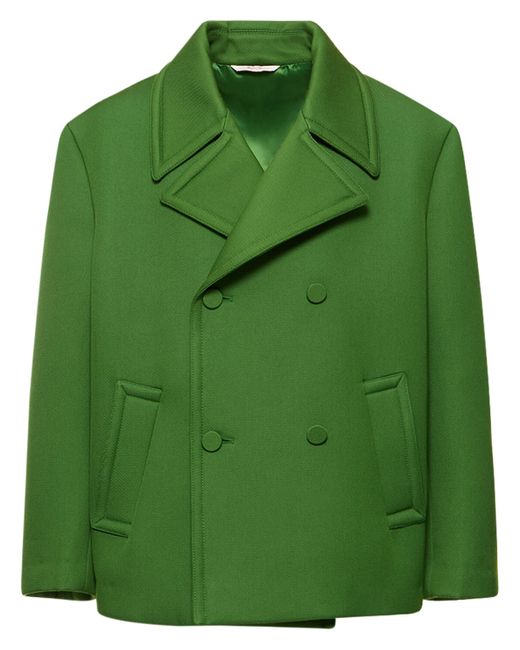 Valentino Wool Blend Caban Coat
