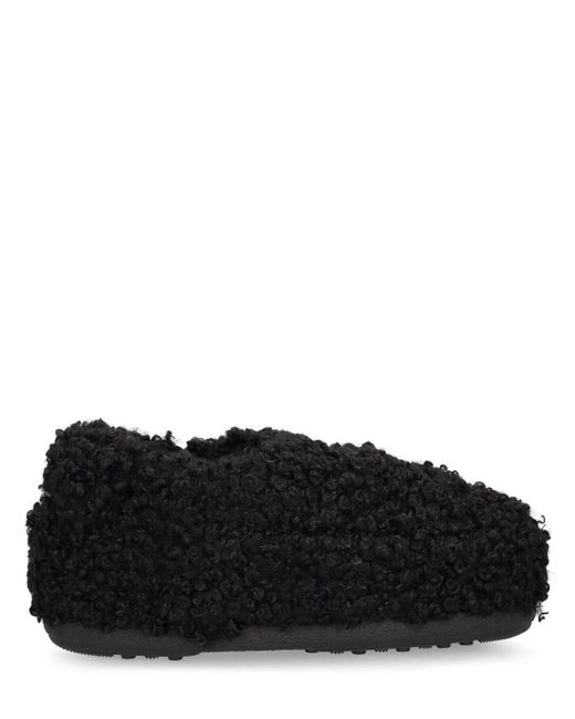 Moon Boot Curly Faux Fur Mules