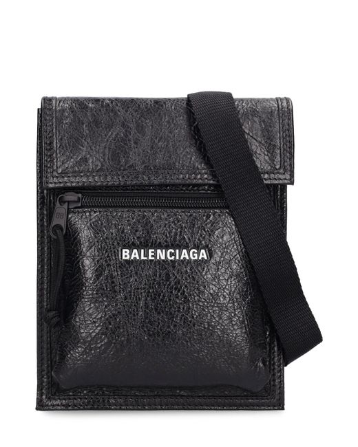 Balenciaga Explorer Leather Crossbody Bag