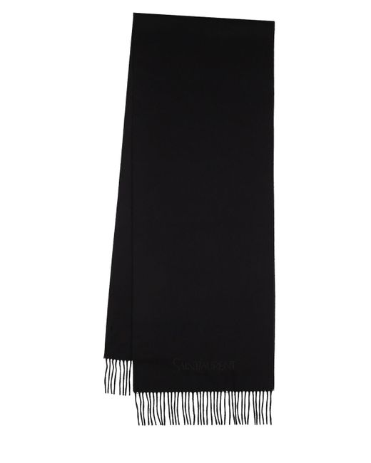 Saint Laurent Embroidered Cashmere Scarf