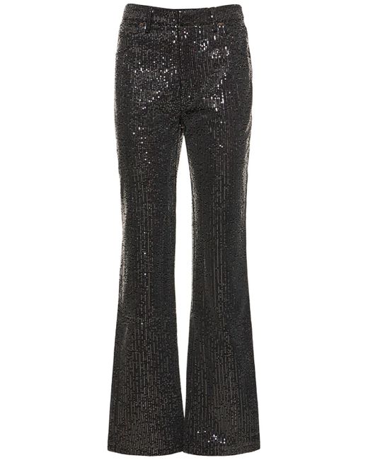 Rotate Sequined Twill Pants