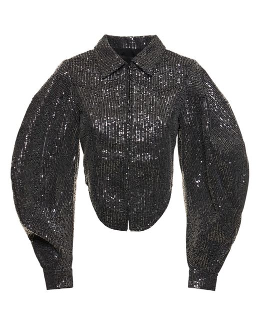 Rotate Sequined Twill Jacket