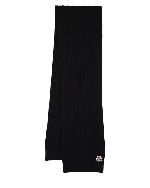 Moncler Wool Cashmere Tricot Scarf