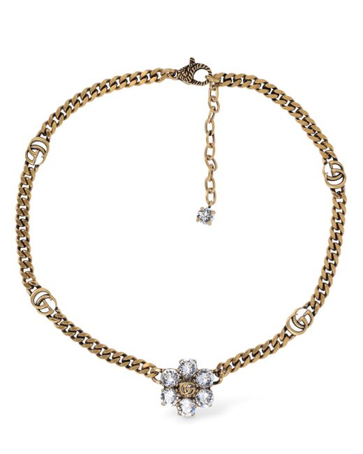 Gucci Gg Marmont Choker W Crystals